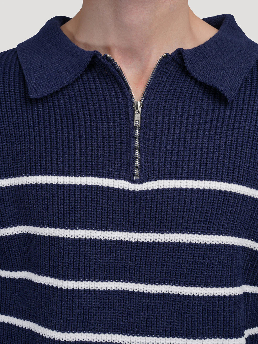 ANYANG KNIT HALF-ZIP SWEATER