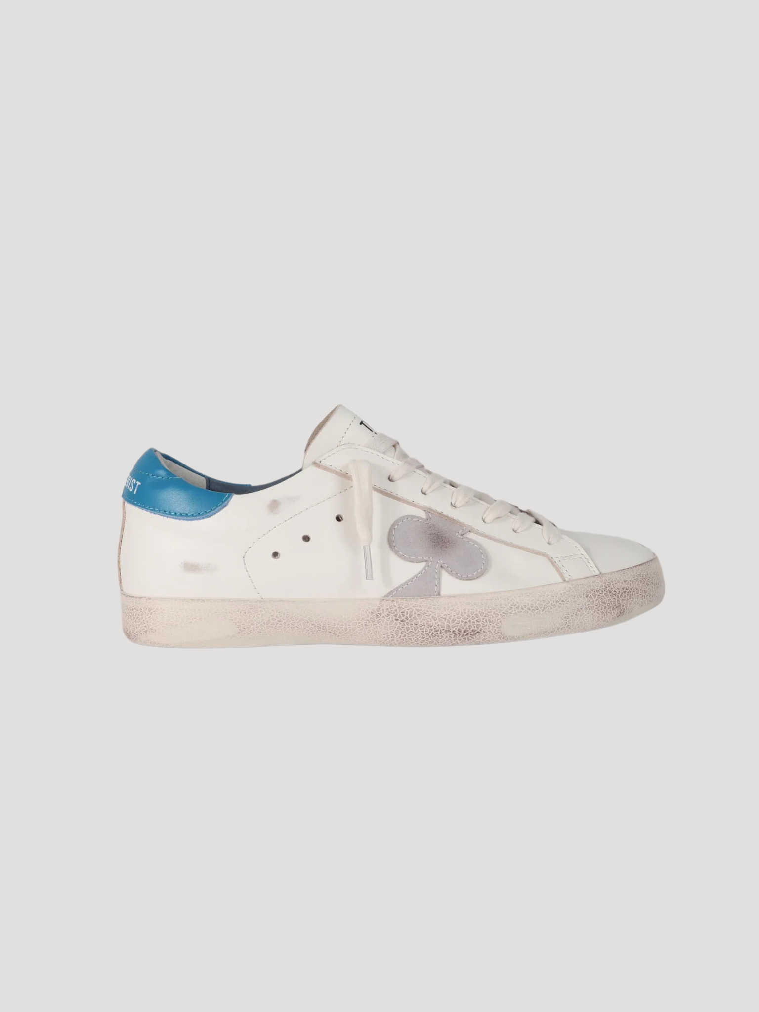 Distressed Leather Sneaker: Milano