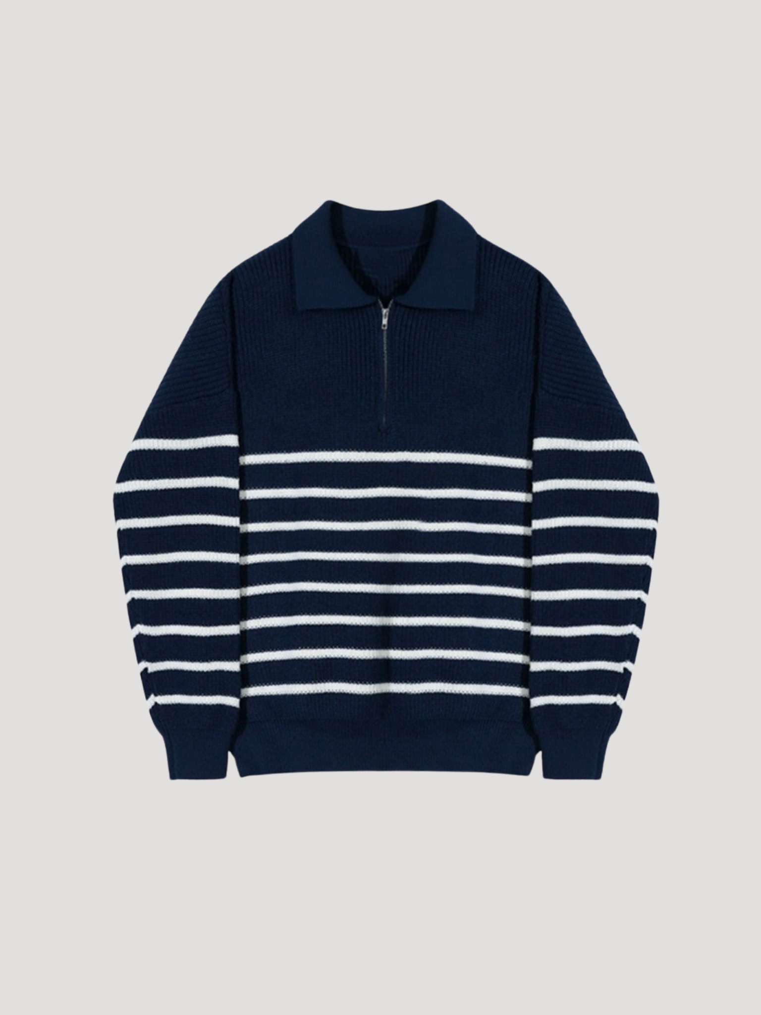 ANYANG KNIT HALF-ZIP SWEATER